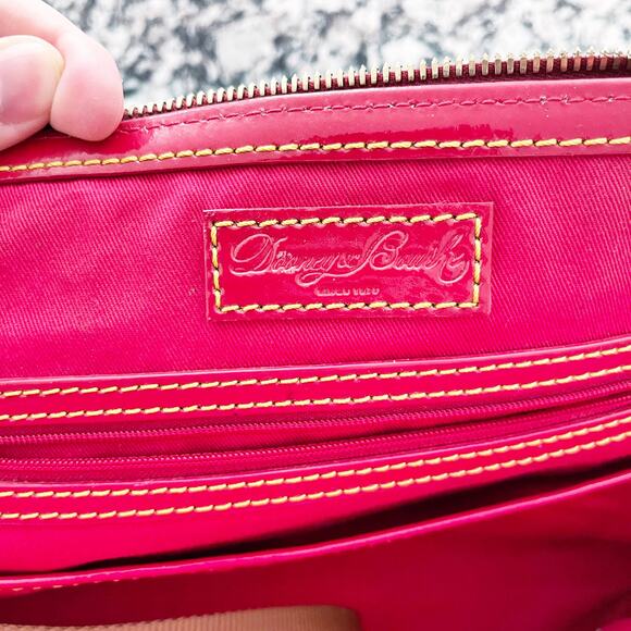 Dooney & Bourke Red Tartan Plaid Top Handle Satchel Handbag - Picture 3 of 16